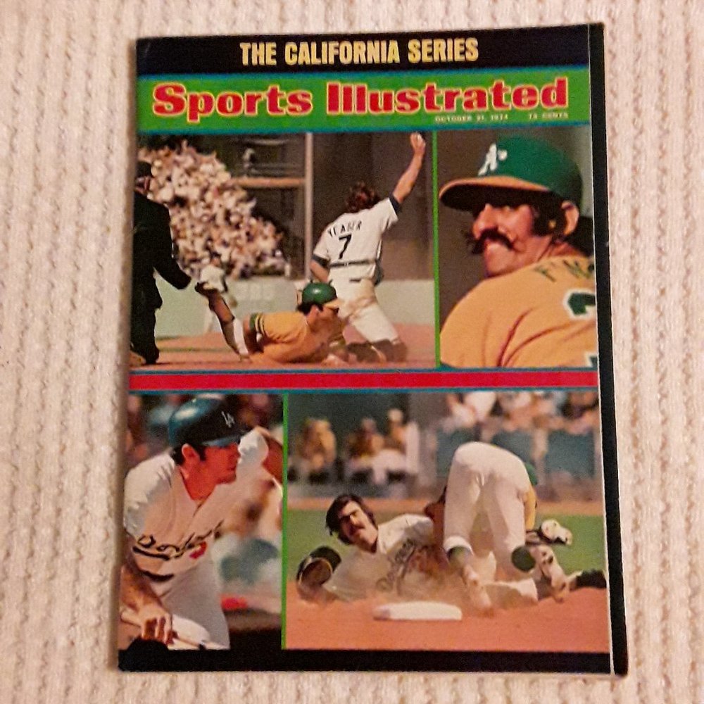 Vintage Oct 1974 The California Series Baseball Sports Illustrated Magazine